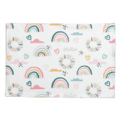 Housse D'oreillers Motif Rainbows & Hearts (Dos)