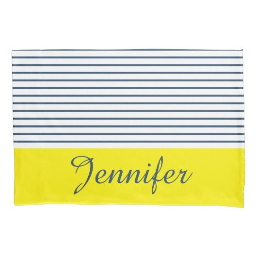 Housse D'oreillers Motif rayé moderne (devant)