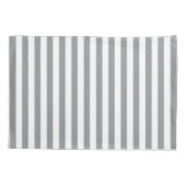 Housse D'oreillers Motif rayures grises moderne (Dos)