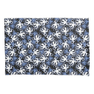 Housse D'oreillers Motif Répétitif   Motif de Poulpe