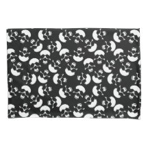 Motif répétitif noir et blanc | Motif de crâne