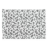 Housse D'oreillers Motif Retro Squiggle (Dos-Droit)