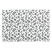 Housse D'oreillers Motif Retro Squiggle (devant-Droit)