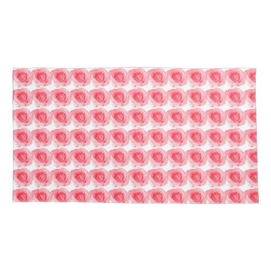 Housse D'oreillers Motif rose (Dos-gauche)