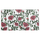 Housse D'oreillers motif rose (devant-Droit)