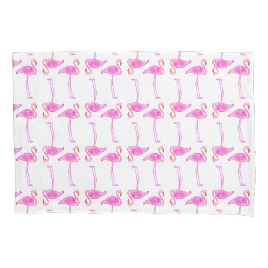 Housse D'oreillers Motif rose de Flamant rose (devant-gauche)