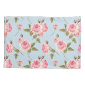 Housse D'oreillers Motif rose et Pois (Dos)