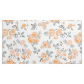 Housse D'oreillers Motif rose Peach (devant-Droit)