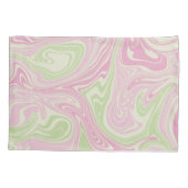 Housse D'oreillers Motif rose vert à bille liquide (Dos)