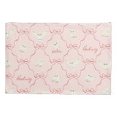 Housse D'oreillers Motif Ruban Rose Hedwig (Dos)