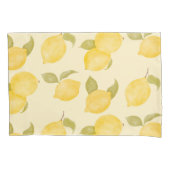 Housse D'oreillers Motif rustique citron aquarelle (devant-gauche)