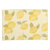 Housse D'oreillers Motif rustique citron aquarelle (devant-Droit)
