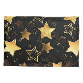 Housse D'oreillers Motif sans couture avec étoiles d'or (Dos)