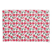 Housse D'oreillers Motif sans couture de cerises, Motif de fruits rou (devant)