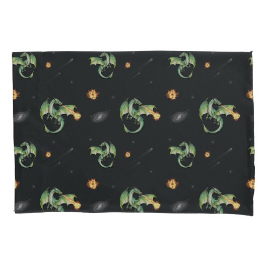 Housse D'oreillers Motif sans couture Dragon (devant)