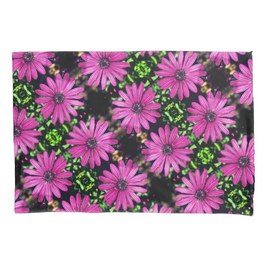 Housse D'oreillers Motif simple violet africain de marguerite (devant)