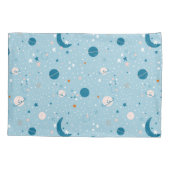 Housse D'oreillers Motif Sky & Space bleu (Dos)