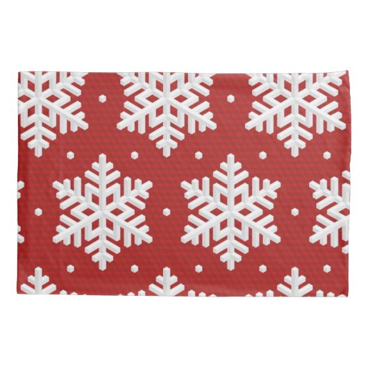 Housse D'oreillers Motif Snowflake (Dos)