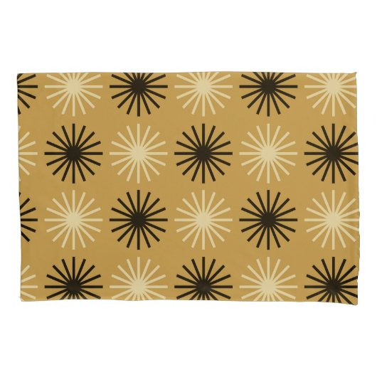 Housse D'oreillers Motif Starburst moderne du milieu du siècle (devant-gauche)