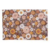Housse D'oreillers Motif super Retro Flower Garden (devant)