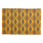 Housse D'oreillers motif super rétro - monogramme - olive (Dos)