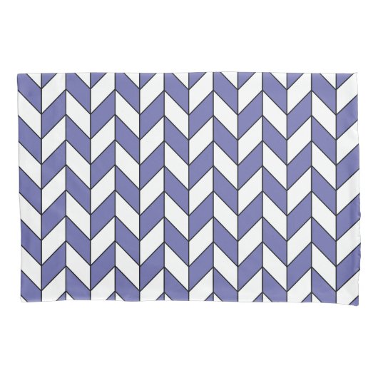 Housse D'oreillers Motif tendance Herringbone Chevron (devant)
