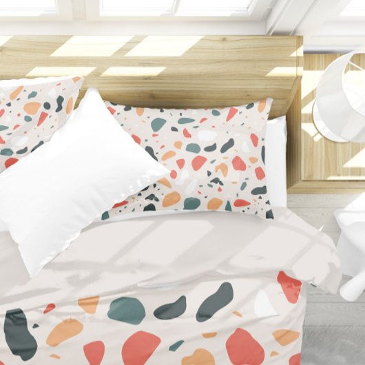 Housse D'oreillers Motif Terrazzo