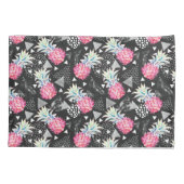 Housse D'oreillers Motif texturisé d'ananas de triangle (Dos-gauche)