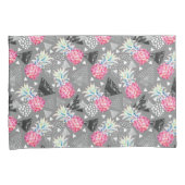 Housse D'oreillers Motif texturisé par ananas géométrique (devant-Droit)