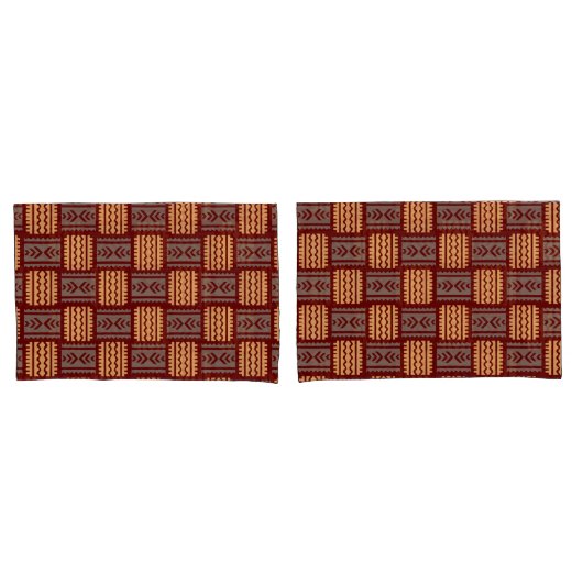 Housse D'oreillers Motif tissé (devant-Set)
