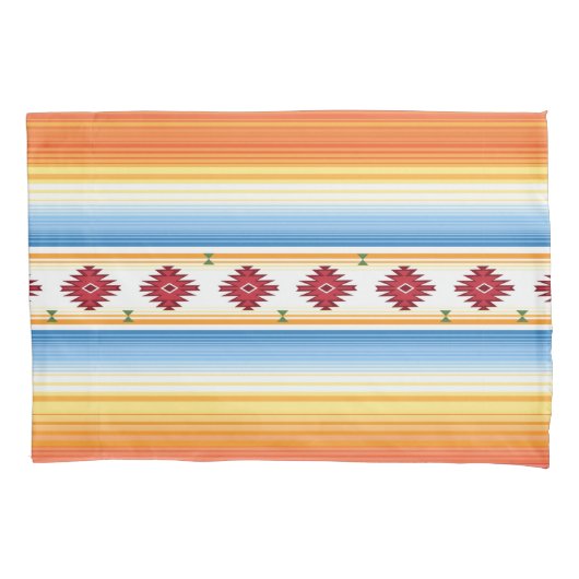 Housse D'oreillers Motif traditionnel de couverture de Serape de (devant-gauche)