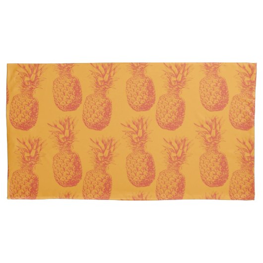Housse D'oreillers Motif transparent avec ananas (devant-gauche)