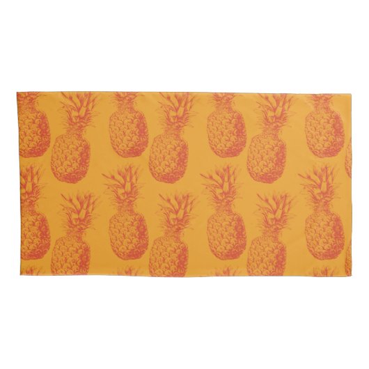 Housse D'oreillers Motif transparent avec ananas (Dos-Droit)
