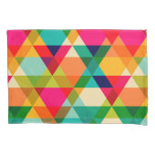 Housse D'oreillers Motif triangle géométrique brillant couleur gras (devant)