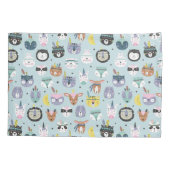 Housse D'oreillers Motif tribal mignon de visage (Dos-gauche)