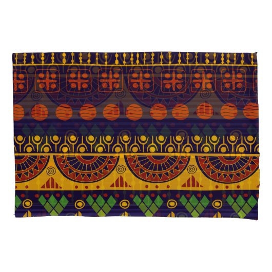 Housse D'oreillers Motif tribal, polyvalent pour diverses utilisation (devant)