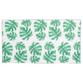 Housse D'oreillers Motif tropical avec feuilles monstères (devant-gauche)