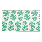 Housse D'oreillers Motif tropical avec feuilles monstères (Dos-gauche)