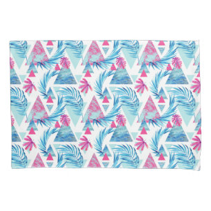Housse D'oreillers Motif tropical de feuille d'aquarelle abstraite