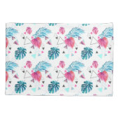 Housse D'oreillers Motif tropical de triangle de feuille (Dos-gauche)