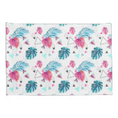 Housse D'oreillers Motif tropical de triangle de feuille (Dos-Droit)