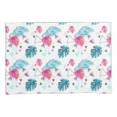 Housse D'oreillers Motif tropical de triangle de feuille (devant-Droit)
