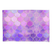 Housse D'oreillers Motif Ultra Violet & Gold Mermaid (devant)