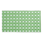 Housse D'oreillers Motif vert (Dos-gauche)
