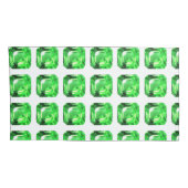 Housse D'oreillers Motif vert (Dos-Droit)