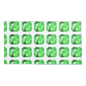 Housse D'oreillers Motif vert (Dos-gauche)