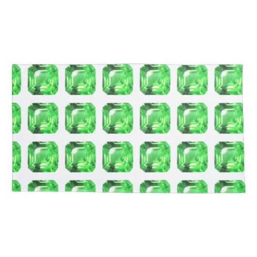 Housse D'oreillers Motif vert (Dos-gauche)