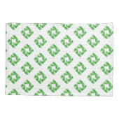 Housse D'oreillers Motif vert de dent de plaid (Dos-gauche)