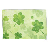 Housse D'oreillers Motif vert de shamrock (devant)