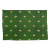 Housse D'oreillers Motif vert d'or de trèfle (Dos-Droit)